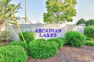 Arcadian Lakes Condos and Homes for Sale in Arcadain Shores area of Myrtle Beach Real Estate